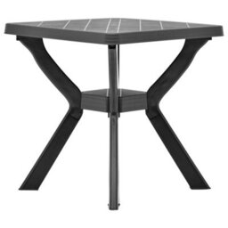 Berkfield Bistro Table Anthracite 70X70X72 Cm Plastic - thumbnail 3