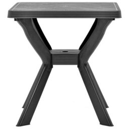 Berkfield Bistro Table Anthracite 70X70X72 Cm Plastic - thumbnail 2