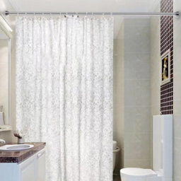 Vivo Heavy Duty Extendable Telescopic Shower Curtain Pole Rail Rod Bath Door Window 85-140Cm (Silver) - thumbnail 3