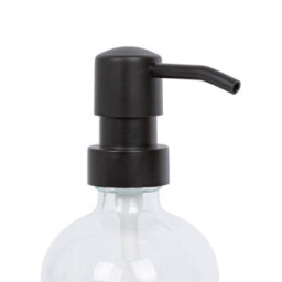 Harbour Housewares 500Ml Glass Soap Dispenser - Clear Bathroom Kitchen Spa Refillable Hand Wash Or Lotion Bottle With Pump - thumbnail 4
