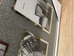 Deenz Crushed Jewel Crystals Photo Frame Silver Mirrored Diamante Picture Frame (4 Picture Frame) - thumbnail 2