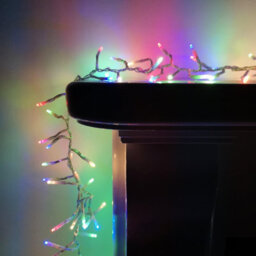 Samuel Alexander 960 Led 12M  Cluster Indoor Outdoor Multi Function Mains Operated Christmas Lights With Timer On Clear Cable In Multicoloured - thumbnail 6