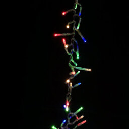 Samuel Alexander 960 Led 12M  Cluster Indoor Outdoor Multi Function Mains Operated Christmas Lights With Timer On Clear Cable In Multicoloured - thumbnail 2