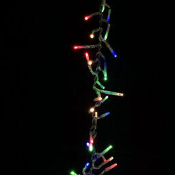 Samuel Alexander 960 Led 12M  Cluster Indoor Outdoor Multi Function Mains Operated Christmas Lights With Timer On Clear Cable In Multicoloured - thumbnail 8