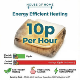 House Of Home Heated Electric Throw Sherpa Blanket 180 X 130Cm Digital 10 Heat Settings, Safety Shut Off, Timer, Machine Washable - thumbnail 4