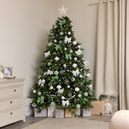 Melody Maison White Sparkly Star Christmas Tree Topper - thumbnail 5