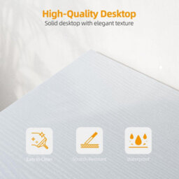 Bexevue White Small L Shaped 120X70Cm Reversible Computer Gaming Desk With Power Outlets And Storage Shelves - thumbnail 6