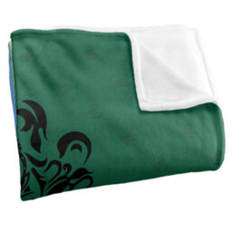 Harry Potter Hogwarts Crest Blanket Multicoloured (One Size) - thumbnail 3