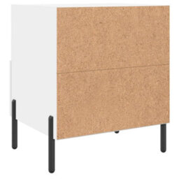 Berkfield Modern Bedside Cabinets 2 Pcs White 40X35X47.5 Cm Engineered Wood - thumbnail 9