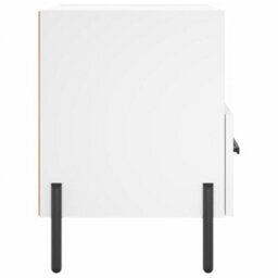 Berkfield Modern Bedside Cabinets 2 Pcs White 40X35X47.5 Cm Engineered Wood - thumbnail 8