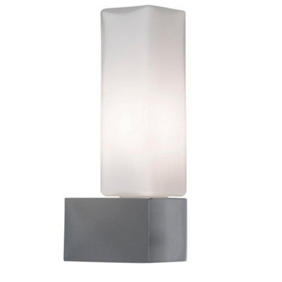 Luminosa Lighting Luminosa Outdoor Modern Wall Light Chrome Ip44