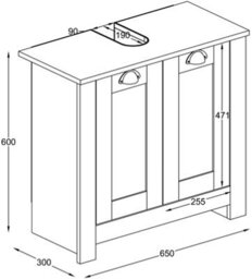 Vcm Wood Bathroom Cabinet Bathroom Furniture Balusa M - thumbnail 6
