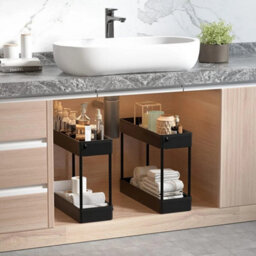 4-Tier Narrow Rolling Storage Cart Kitchen Bathroom Laundry Trolley - thumbnail 4