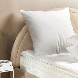 Wyld And Coco Bed Pillow 80 X 80 Cm White Microfibre Cover Polyester Fill High Profile Soft Hypoallergenic - thumbnail 2