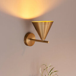 Loops Stylish Dimmable Wall Light In Warm Antique Brass For Modern Home Decor - thumbnail 4
