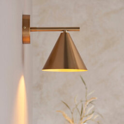Loops Stylish Dimmable Wall Light In Warm Antique Brass For Modern Home Decor - thumbnail 2