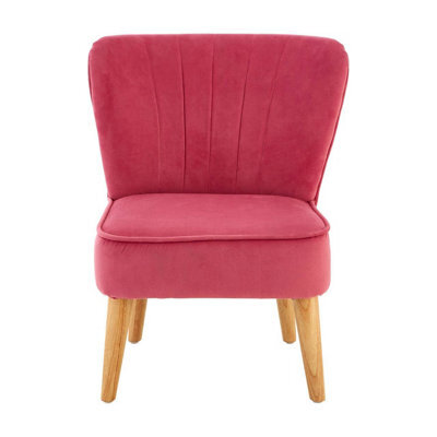 Orsina Kids Chair, Comfortable Seating Pink Velvet Chair, Easy To Clean Bedroom Chair, Adjustable Small Chair - image 1