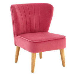 Orsina Kids Chair, Comfortable Seating Pink Velvet Chair, Easy To Clean Bedroom Chair, Adjustable Small Chair - thumbnail 2