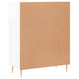 Berkfield Sideboard High Gloss White 69.5X34X90 Cm Engineered Wood - thumbnail 8