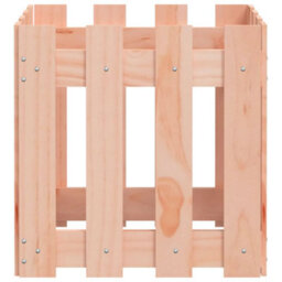 Berkfield Garden Planter With Fence Design 40X40X40 Cm Solid Wood Douglas - thumbnail 6