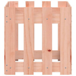 Berkfield Garden Planter With Fence Design 40X40X40 Cm Solid Wood Douglas - thumbnail 5