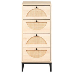 Beliani 4 Drawer Chest Botwood Light Brown - thumbnail 5