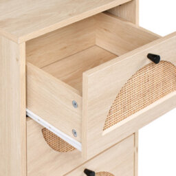 Beliani 4 Drawer Chest Botwood Light Brown - thumbnail 7