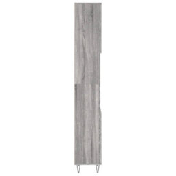 Berkfield Bathroom Cabinet Grey Sonoma 30X30X190 Cm Engineered Wood - thumbnail 7