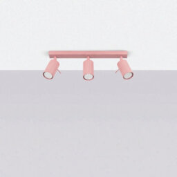 Luminosa Lighting Luminosa Ring Ceiling Spotlight Bar Pink 3X Gu10 - thumbnail 2