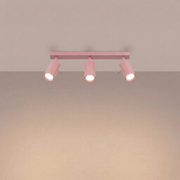 Luminosa Lighting Luminosa Ring Ceiling Spotlight Bar Pink 3X Gu10 - thumbnail 3