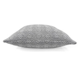 Appletree Herringbone 100% Cotton Silver Textured Weave Filled Cushion - thumbnail 3