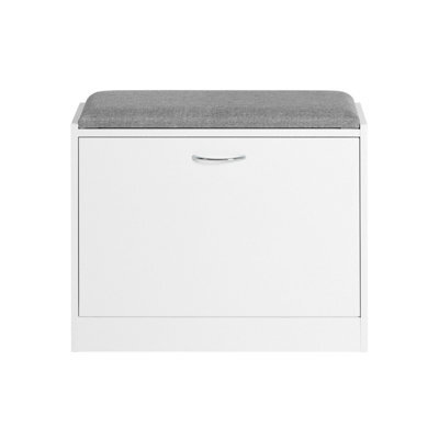 Sobuy Fsr16-K-W,shoe Bench  With One Door 60X24X49White,w60Xd24Xh49 - image 1