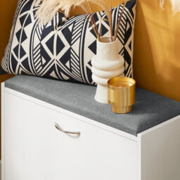 Sobuy Fsr16-K-W,shoe Bench  With One Door 60X24X49White,w60Xd24Xh49 - thumbnail 7