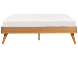 Beliani Bed Without Headboard Berric 160 X 200 Cm (Eu King Size) Natural Ash Wood - thumbnail 5