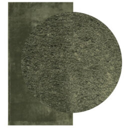 Berkfield Rug Huarte Short Pile Soft And Washable Forest Green 60X110 Cm - thumbnail 3