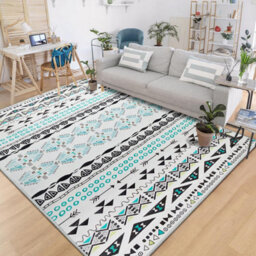 Ameha Modern Geometric Printed Rug Non Slip Stylish Living Room Drawing Room Large (Zuri, 160X230 Cm Carpet) - thumbnail 9