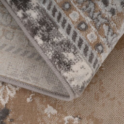 Loomed Neutral Beige Traditional Medallion Bordered Living Area Rug 160X230Cm - thumbnail 7