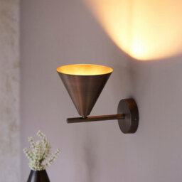 Luminosa Lighting Luminosa Cape Dome Wall Lamp Brushed Antique Bronze Plate, 1X E14 - thumbnail 4