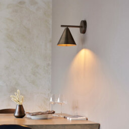 Luminosa Lighting Luminosa Cape Dome Wall Lamp Brushed Antique Bronze Plate, 1X E14 - thumbnail 2