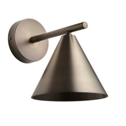 Luminosa Lighting Luminosa Cape Dome Wall Lamp Brushed Antique Bronze Plate, 1X E14 - thumbnail 6