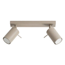 Sollux Lighting Ring Steel Taupe 2 Lights Modern Ceiling Lamps - thumbnail 1
