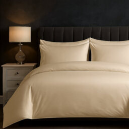 Sweet Dreams Elegant Egyptian Cotton 200 Thread Count Duvet Cover Set With Pillowcases Cream