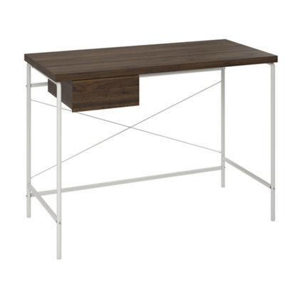 Dorel Home Webster Computer Desk With 1 Drawer In Walnut Look - image 1
