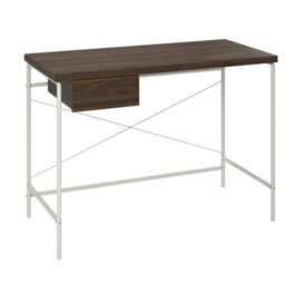 Dorel Home Webster Computer Desk With 1 Drawer In Walnut Look