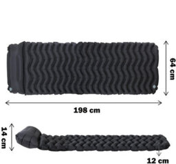 Mantraraj Inflatable Sleeping Mat With Pillow 40D Nylon Fabric With Tpu Coating Lightweight Waterproof Durable Camping Bed - thumbnail 2