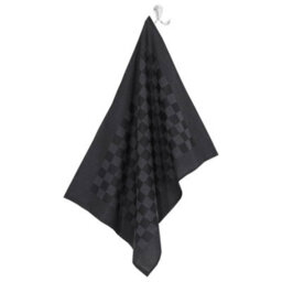 Berkfield 20 Piece Towel Set Black And Grey Cotton - thumbnail 8