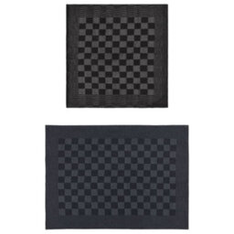 Berkfield 20 Piece Towel Set Black And Grey Cotton - thumbnail 2