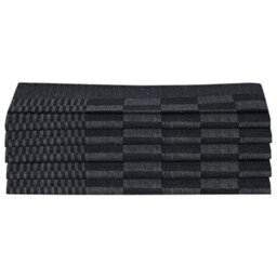 Berkfield 20 Piece Towel Set Black And Grey Cotton - thumbnail 5