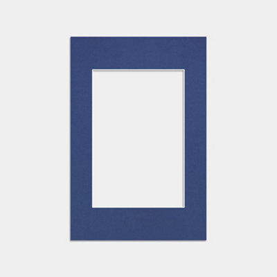 Ak Frames 6X4 Blue Picture Mounts To Fit 4X3 Aperture Size - Mount Board Only (No Frame Included) - image 1