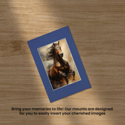 Ak Frames 6X4 Blue Picture Mounts To Fit 4X3 Aperture Size - Mount Board Only (No Frame Included) - thumbnail 5